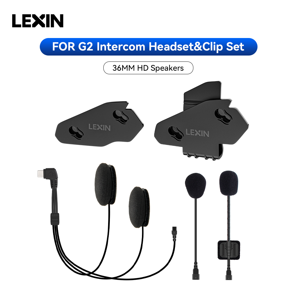 Universal Motorcycle Helmet Intercom Headset - LEXIN-G2 Headset Interkom Sepeda Motor &