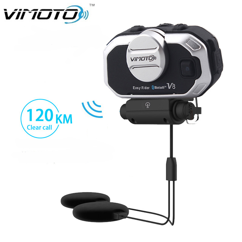Universal Motorcycle Helmet Intercom Headset - Vimoto V8 Headset Helm Sepeda Motor