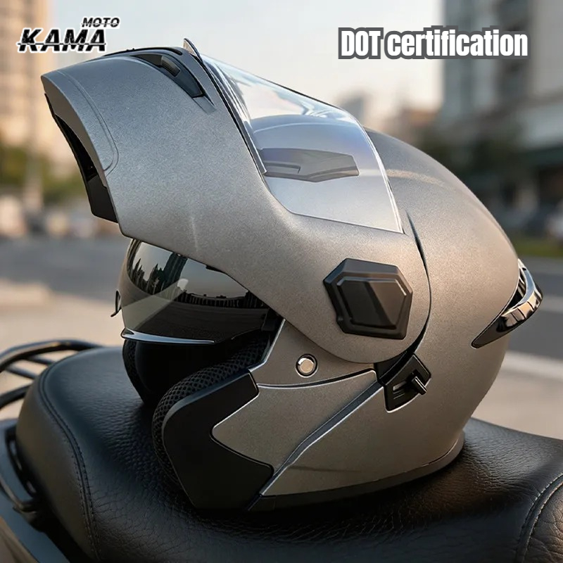 Modular Flip Up Motorcycle Helmet Dot Approved - Helm Motor Modular Model Flip Up,