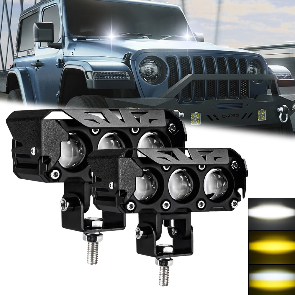 Universal Motorcycle Led Headlight Projector - 3 inci proyektor Led sepeda motor