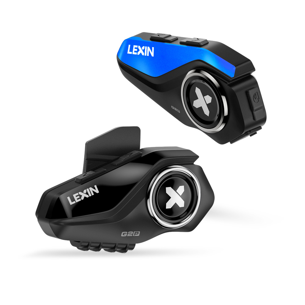 Universal Motorcycle Helmet Intercom Headset - Lexin G2P 2PCS Interkom Helm Motor