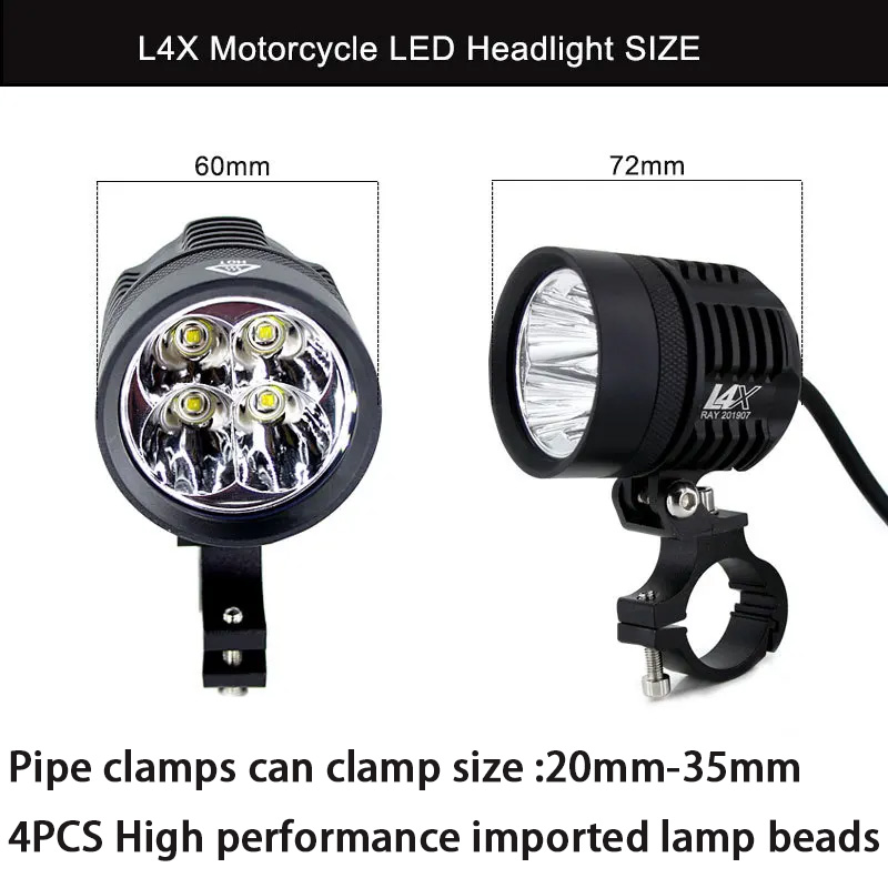 Lampu Depan Sepeda Motor Strob - Universal Motorcycle Led Headlight Projector ulasan dan harga