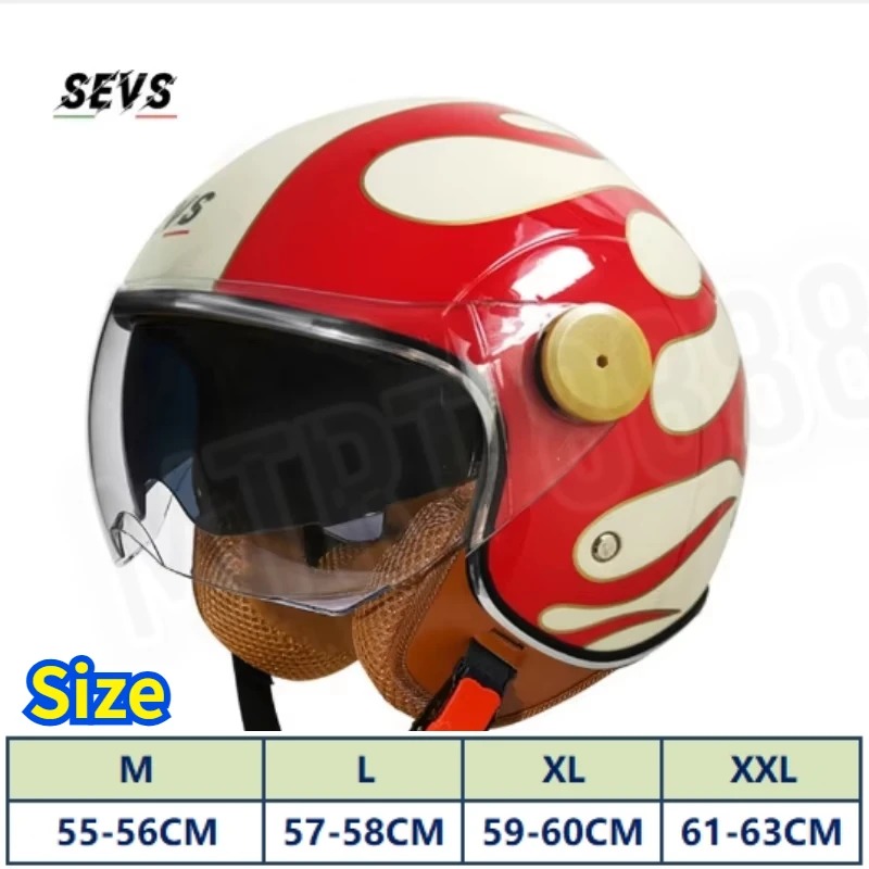 Helm Motor Open Face 3/4 Berse - Vintage Open Face Retro Helmet ulasan dan harga