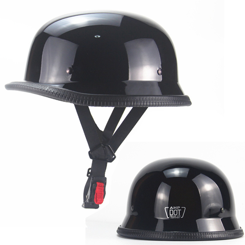 Helm sepeda motor Cruiser, hel - Vintage Open Face Retro Helmet ulasan dan harga
