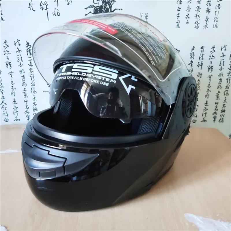 Helm Motor Modular Flip Up den - Motorcycle Helmet Inner Sun Visor Lens ulasan dan harga
