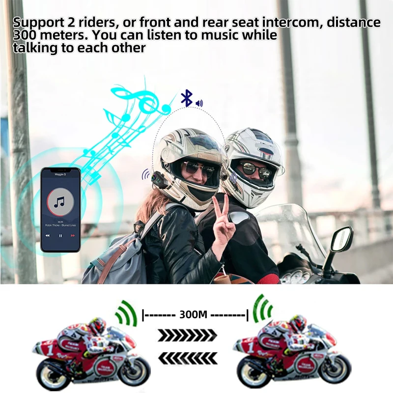 Y10 2X helm motor Bluetooth 30 - Universal Motorcycle Helmet Intercom Headset ulasan dan harga