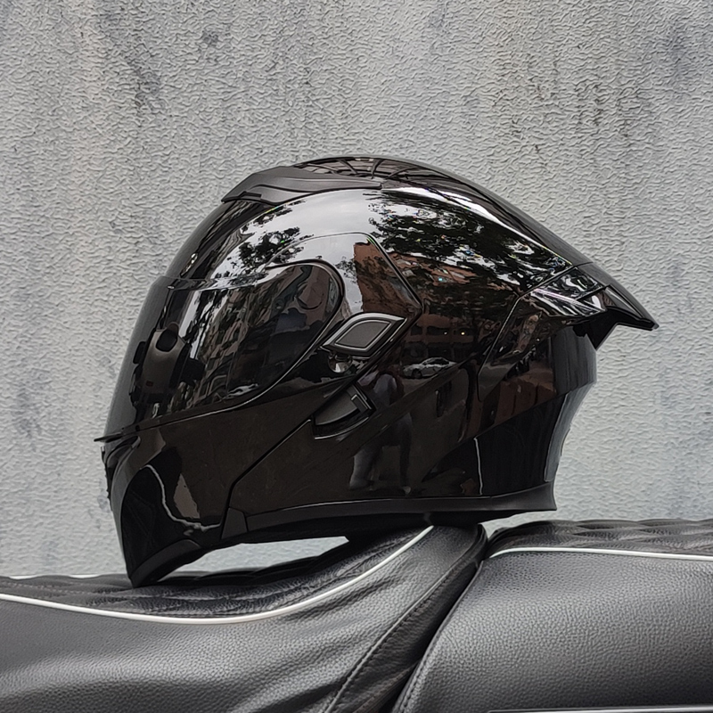 Helm Motor ORZ Double Visor Mo - Modular Flip Up Motorcycle Helmet Dot Approved ulasan dan harga