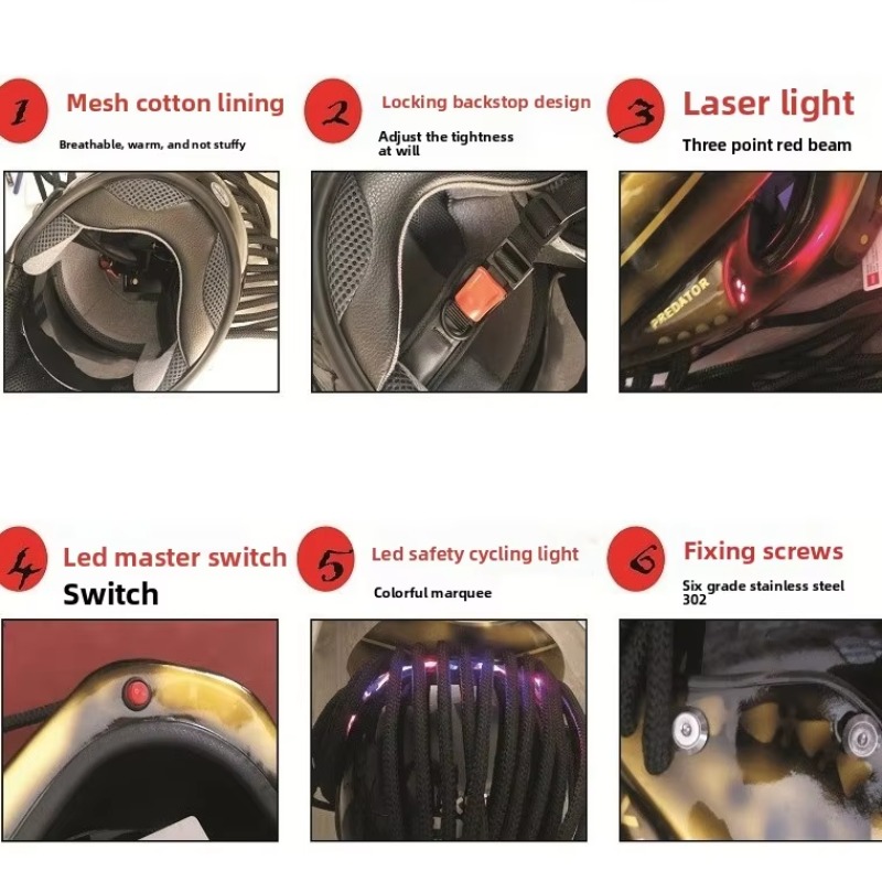 Helm Motor Full Face Airo New  - Custom Predator Motorcycle Helmet ulasan dan harga