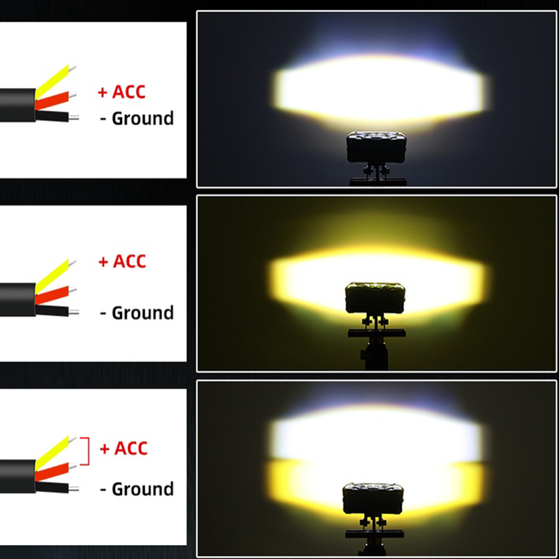3 inci proyektor Led sepeda mo - Universal Motorcycle Led Headlight Projector ulasan dan harga