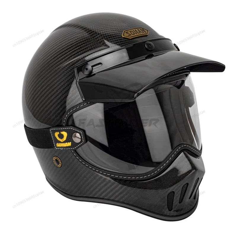 Kacamata Motor Vintage SOMAN,  - Vintage Open Face Retro Helmet ulasan dan harga