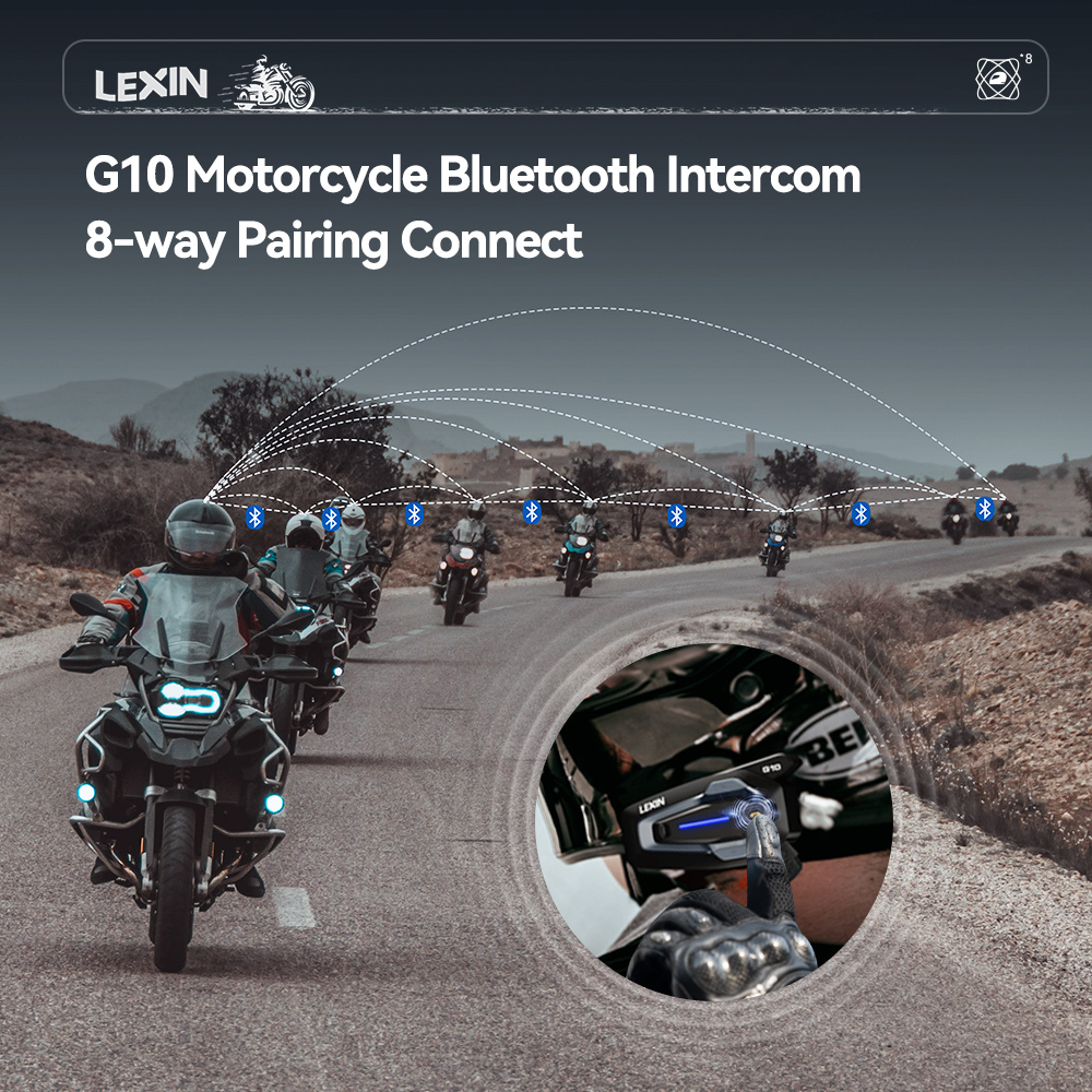 NEW-LEXIN G10 Interkom Helm Mo - Universal Motorcycle Helmet Intercom Headset ulasan dan harga