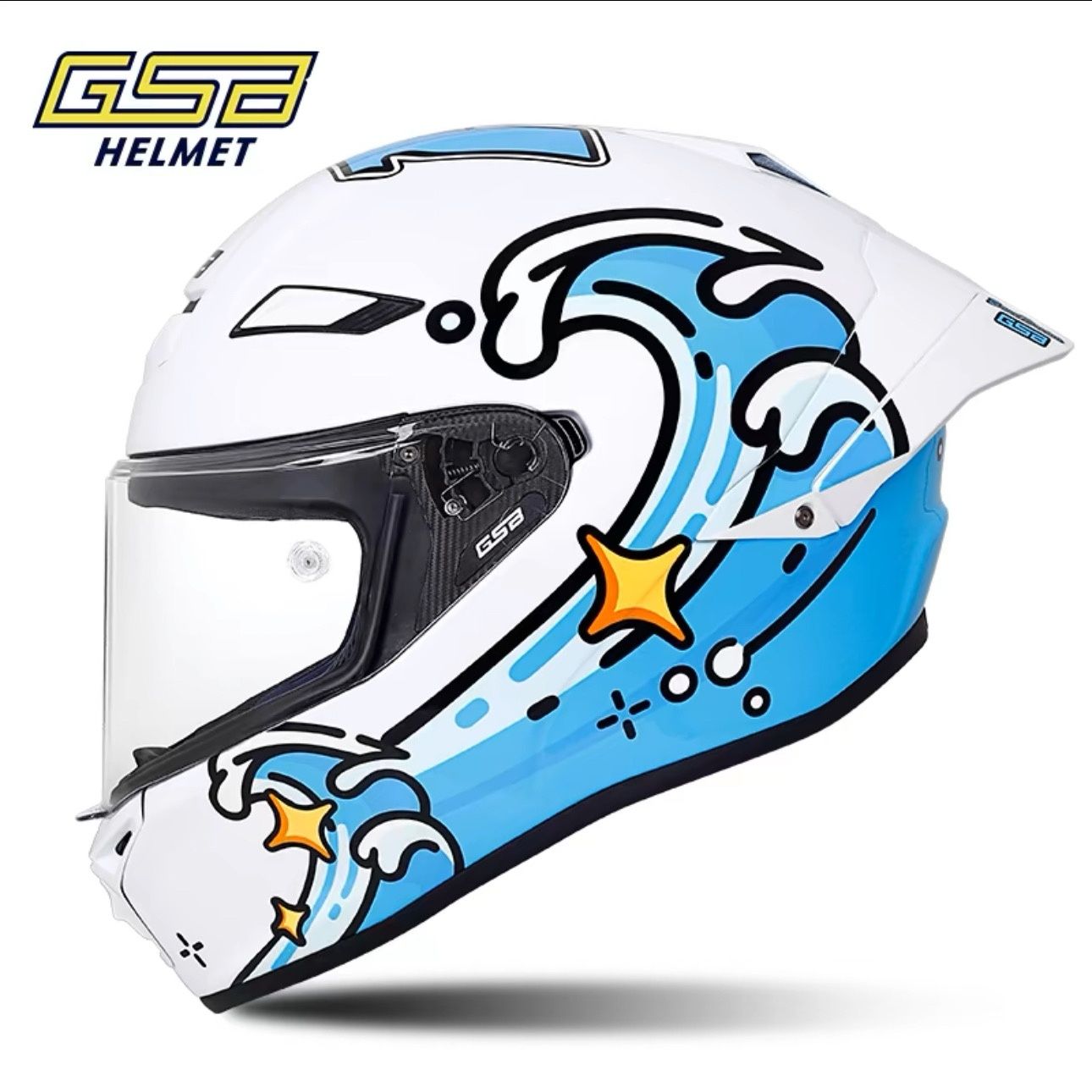 Helm Serat Karbon GSB RC5 Helm - Carbon Fiber Lightweight Motorcycle Helmet ulasan dan harga