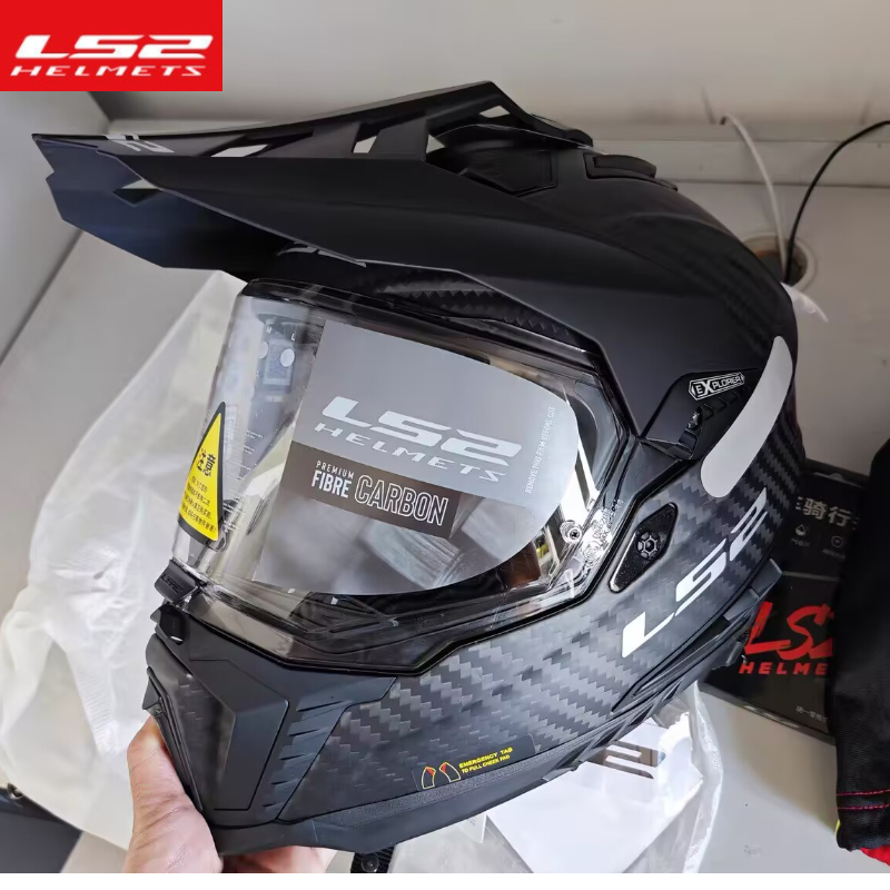 LS2 MX701 Helm Sepeda Motor Fu - Carbon Fiber Lightweight Motorcycle Helmet ulasan dan harga