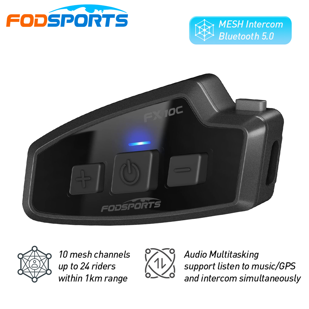 Fodsports Speaker sepeda motor - Universal Motorcycle Helmet Intercom Headset ulasan dan harga